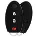KeyGuardz Keyless Entry Remote Car Smart Key Fob Outer Shell Cover Soft Rubber Protective Case for Nissan Infiniti