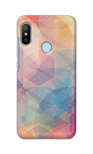 Image of Printed Hard Back Cover Case for Mi A2 Back Cover (Crumpled Paper Design) -1803