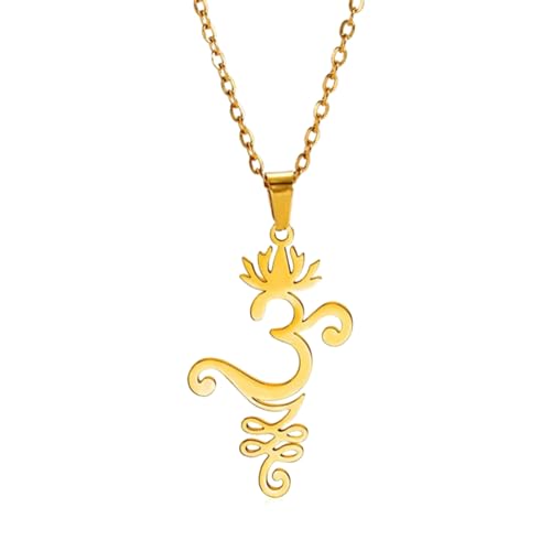 ZHSHYS Accessorie Collar de Plata de Ley con Flor de Loto para Yoga para Mujeres y niñas, Gargantilla con Colgante de Loto y Mandala Budista, Collar de Loto Vintage Simple, Colgante de Loto