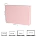 CRUGLA Pink Laptop Shipping Box with Cushioned Foam, Up to 17 inch Corrugated Cardboard Mailer for Laptop Notebook Shipment,1 Pack