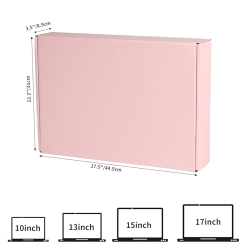 Image of CRUGLA 1 Pack Laptop Shipping Box with Cushioned Foam, Fits Most Sizes