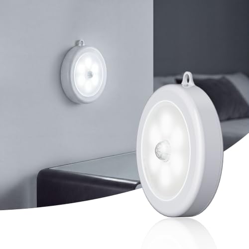 Image of Hoteon PIR Motion Sensor Light, Battery Powered LED Night Light, Cold, 1PCS
