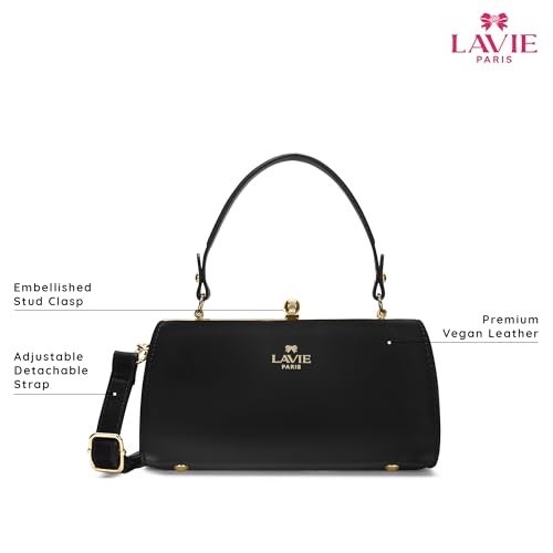 Image of LAVIE PARIS Women's Dorie Frame Satchel Bag | Satchel Handbag for Work | Ladies Purse | Stylish Shoulder Bag | Gift for Women
