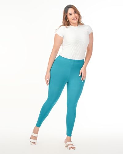 Image of Loveit Womens Solid Viscose Slim Fit Ankle Length Leggings
