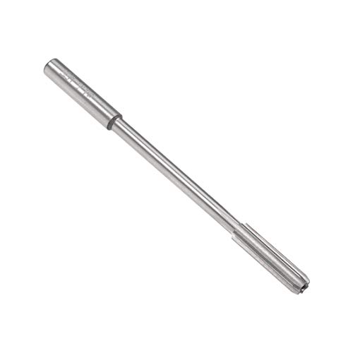 uxcell 4.6mm Chucking Reamer, HSS Cobalt M35 Lathe Machine Reamer D4 6 Straight Flutes, Round Shank Milling Cutting Tool, for Stainless Steel Alloy Copper Metal