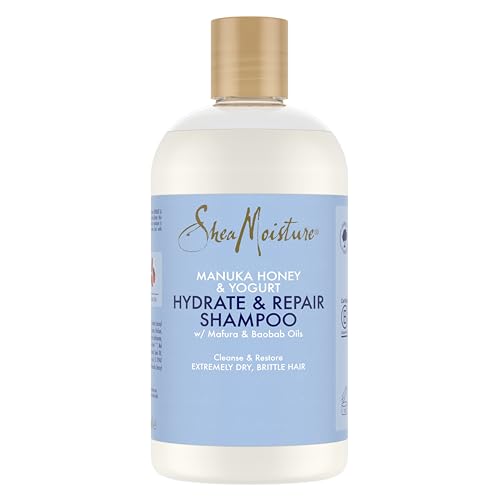 SheaMoisture Manuka Honey & Yoghurt Hydrate & Repair Shampoo silicone and sulphate free shampoo for extremely dry, brittle curly hair 384 ml