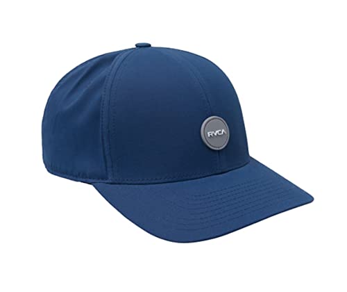 Image of RVCA Men's Flex Fit Hats - Seasons Flexfit (Slate, Large /X-Large)