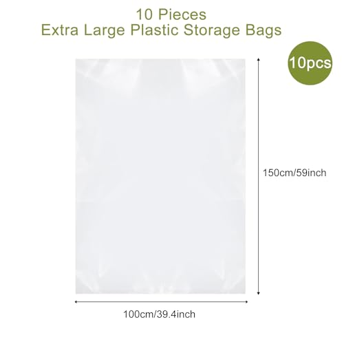 Bolsas de almacenamiento de plástico transparentes extragrandes impermeables de 40x60 3