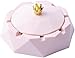 Posacenere a corona rosa con coperchi, in acciaio inox, per interni ed esterni, antivento, portacenere per fumatori, posacenere da scrivania, per casa e ufficio immagine