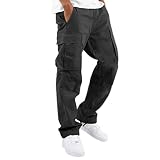 Cargo Pants for Men Casual Joggers Athletic Pants Loose Fit Hiking Trousers Outdoor Wearing Pants wi