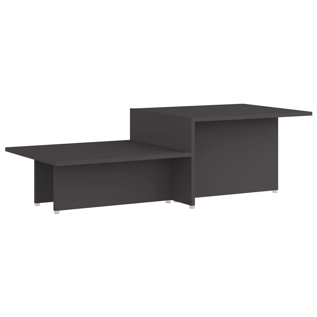 Table basse aggloméré gris pour vos soirées télé en famille
