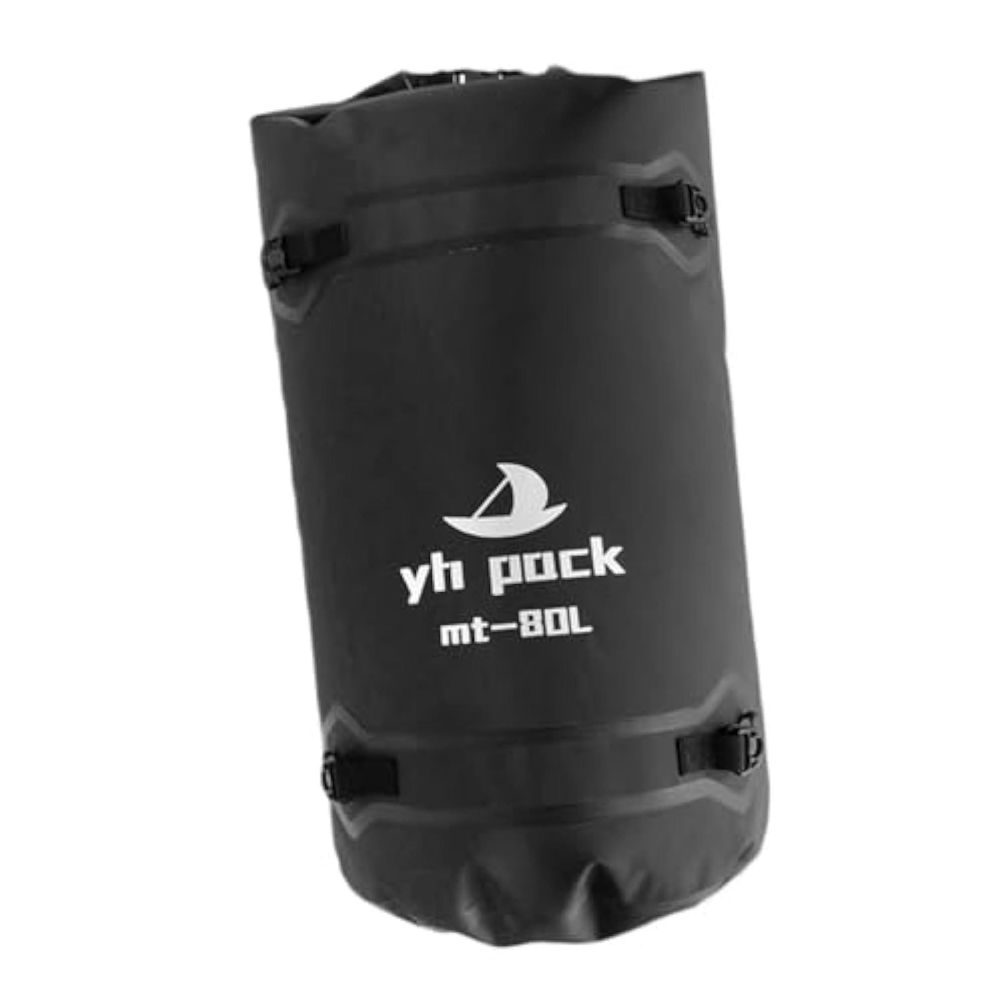 Universal Waterproof Duffel Bag for Travel and Hiking, Black 80L