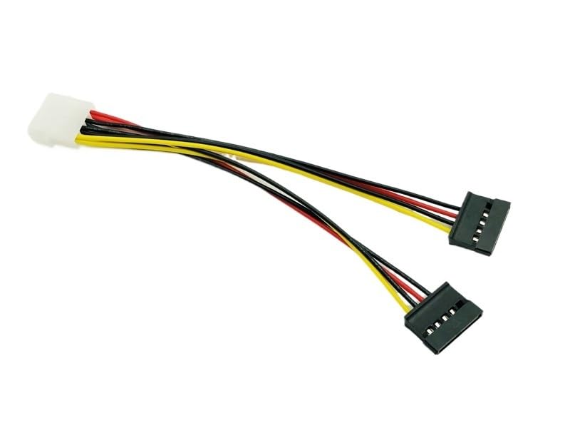 5 cables SATA divisor de energía 20 cm miniatura 4