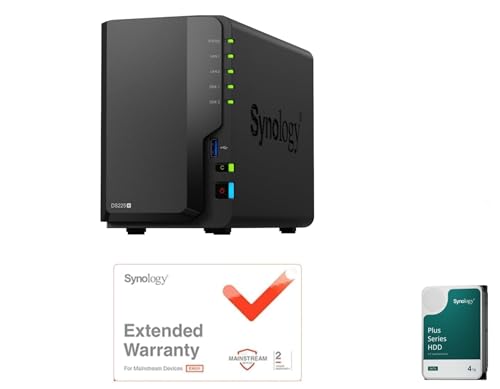 Synology NAS 2xC DiskStation DS225+[ۏ؃CZXt] & Synology HDD 4TB HAT3300-4Tx2