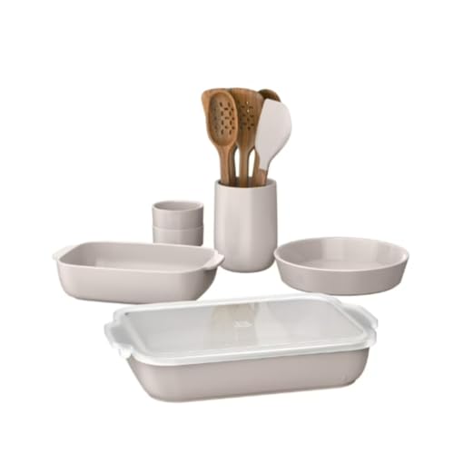 Beautiful 12-Piece Stoneware Bakeware Set