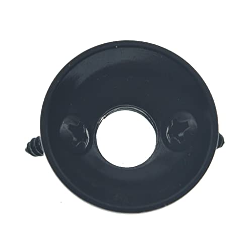 Dopro Metric Electric Guitar Jackplate Brass Electrosocket Jack Plate and Screws Fits Import Style Tele/Telecaster Black