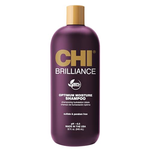 CHI Deep Brilliance Optimum Moisture Shampoo, With Olive & Monoi Oil, 32 Oz - image 1