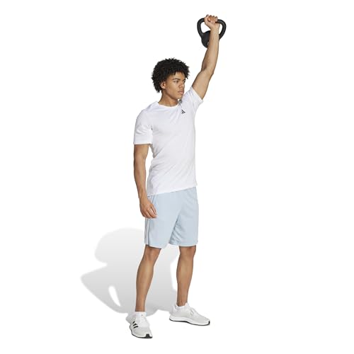 Image of adidas Tr-ES PIQ 3Sho Men Blue Training Shorts Size -