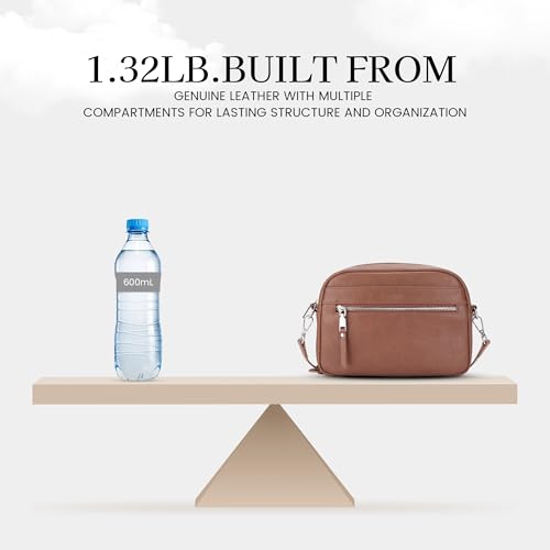 Image of befen Genuine Leather Crossbody Bags for Women, RFID Leather Purses