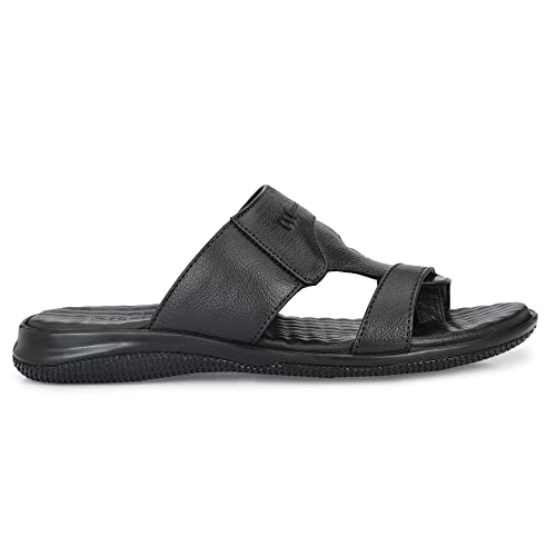 Image of Men's Genuine Leather Slippers | Thong Sandals For Men | Comfortable | Cushioned Insole | Durable | Handmade | All Occasion Slippers