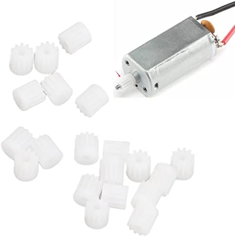 VGEBY RC Motor Plastic Gear,20pcs Plastic Motor Gear 1/24 for SCX24 11T Remote Control Car Replacement Accessories Scx24 Motor Scx24 Motor Gear Scx24 Pinion Gear