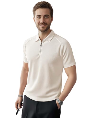Image of GRECIILOOKS Tshirt for Man | T Shirt for Mans | Mens Tshirts | Polo T- Shirt for Mens | Half Sleeve Polo Neck Tshirt for Men (Available in Plus Sizes)