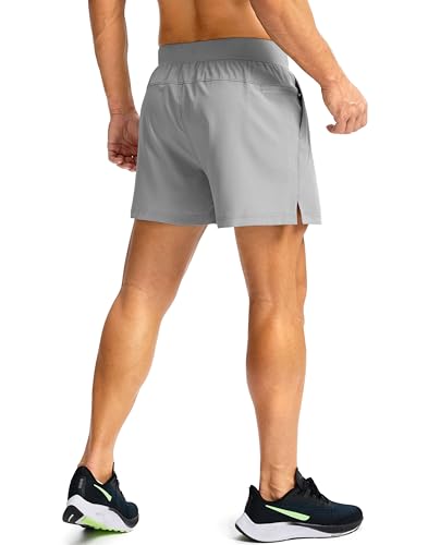 Image of Soothfeel Men's Running Shorts with Zipper Pockets 9 inch / 7 inch / 5 inch Quick Dry Eight Basketball Gym Workout Athletic Shorts