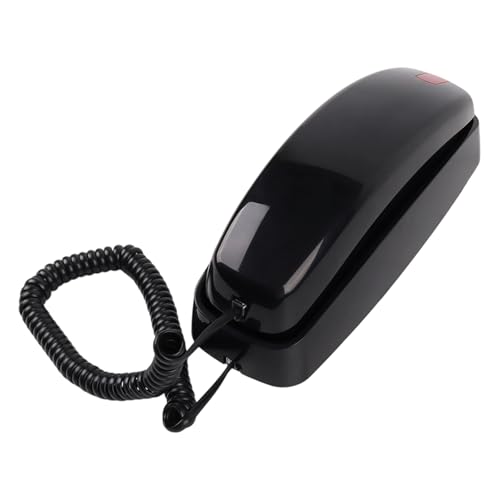 Kaeltsyn Elegante teléfono con cable de montaje en pared con luz brillante y alerta de alto volumen para teléfonos con cable ABS de ancianos