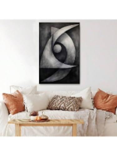 Peinture sur toile abstraite lianyibo géométrique 20x30 cm pour salon