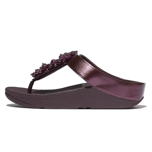 FitFlop Women's Fino Bauble-Bead Toe-Post Sandals Wedge