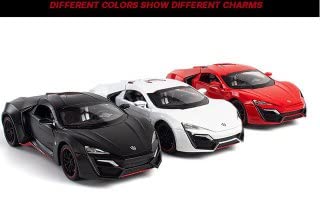 Image of Invite Enterprise 1:24 Scale Wheels Diecast Lykan(Large) Hyper Sport Metal Model Pull Back Alloy Toy Cars with Light and Sound Collection【Colors as Per Stock】