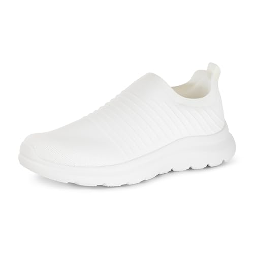 Amazon Essentials Mens Slip-On Walking Shoes White 7.5