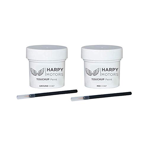 Harpy Motors 1oz Touchup Paint Ground & Mid Coats with Brushes Compatible with 2014-2018 Ford Mustang M7284A Ruby Red Metallic -Color Match Guaranteed