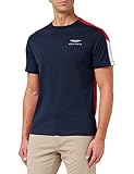 Corte estándar Hackett London Amr Multi Tee, Camiseta Hombre, Azul (5dc Navy/Red), L