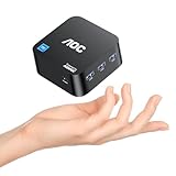 AOC T8PLUS Mini PC 16GB RAM LPDDR5 512GB M.2 SSD, Ιntel 12th Alder Lake-N97 (4C/4T, Up to 3.6GHz) Mini Computers, 4K Triple Display, WiFi 5, Dual LAN Home/Office