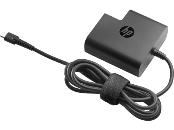 Image of Orignal Power Adapter for HP USB-C 65W USB Type C Travel Tablets, Laptops (Black)