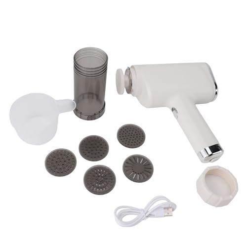 Gavigain Electric Noodle Maker, USB Rechargeable, Compact and Portable, Automatic Pasta Extruder for Fresh Spaghetti and Ramen at Home (White)