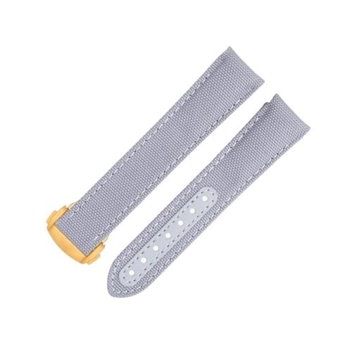 Correa de nailon gris de 20 mm para reloj Omega Seamaster ideal para un estilo de vida activo