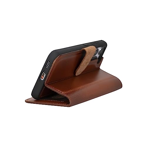 Blackbrook Samsung S23 Wallet Case Set - (2 In 1) Carson Full Grain Leather Magnetic Wallet For Case Samsung S23 (6.1”) - 4 Credit Card Slots, Cash & Clear Id Pockets With Wireless Charging #TOP6