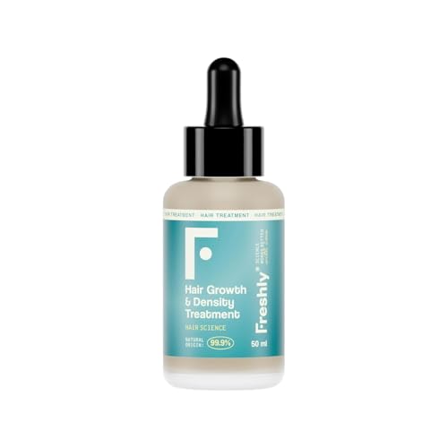 Freshly   Tratamiento Serum Capilar Anticaída del Pelo Hair Growth & Density Treatment   Fórmula 99,9% Natural   Para el Crecimiento y Densidad del Cabello   Pelo Fuerte y Saludable   50 ml