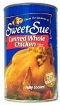 Sweet Sue Canned Whole Chicken without Giblets 50oz Can (Pack of 1) by Sweet Sue