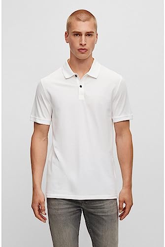 BOSS Herren Prime Polohemd, White100, XXL EU – Ansicht 3