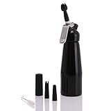 Garrafa Sifão Para Chantilly 500ml Home & Kitchen (Preto)