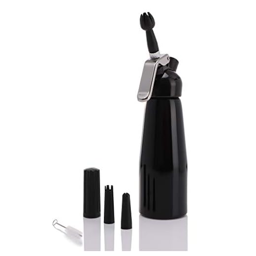 Garrafa Sifão Para Chantilly 500ml Home & Kitchen (Preto)