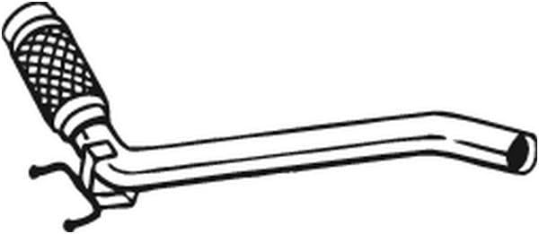 BOSAL Tubo gas scarico 800-269 | Compatibile con: VW CALIFORNIA T5 Camper, MULTIVAN T5, TRANSPORTER T5 Bus, TRANSPORTER T5 Kasten