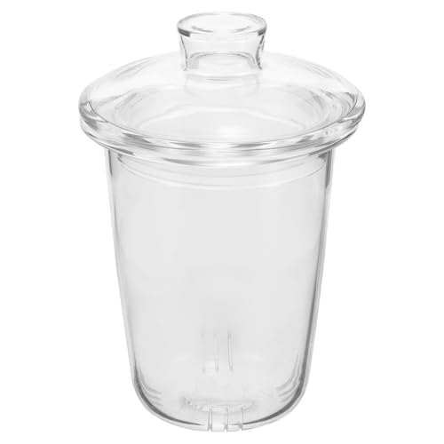 CIYODO Colino di Vetro per Infusore Tè Filtro per Bollitore da Tè in Vetro Trasparente Resistente Accessorio Sostitutivo per Teiera Uso Domestico e Regalo