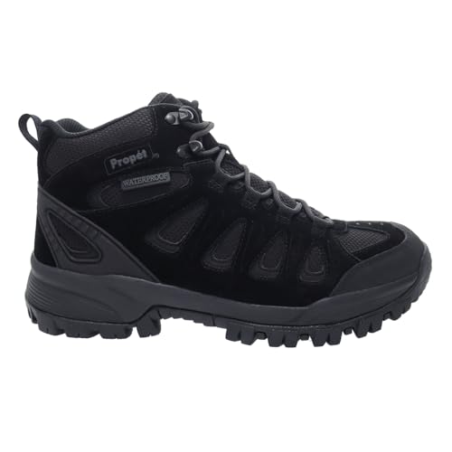 Image of Propet Mens Ridge Walker Round Toe Hiking Casual Boots Ankle - Black
