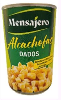 Mensajero Alcachofas Dados, Dés d'Artichauts, Grande Boîte 3 kg, Format Professionnel