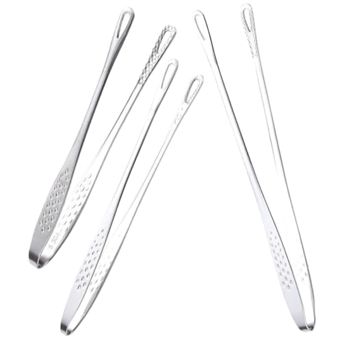 3pcs Stainless Steel Food Tongs for Bbq Grill Kitchen Use