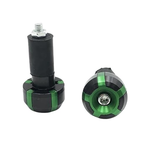 ハンドルバーグリップ バーエンドキャップ オートバイ 22MM ハンドルバーエンドキャップ バーエンドプラグ のために XSR 700 900 TDM 900 エンドウェイトハンドルバーグリップキャップ(Green)